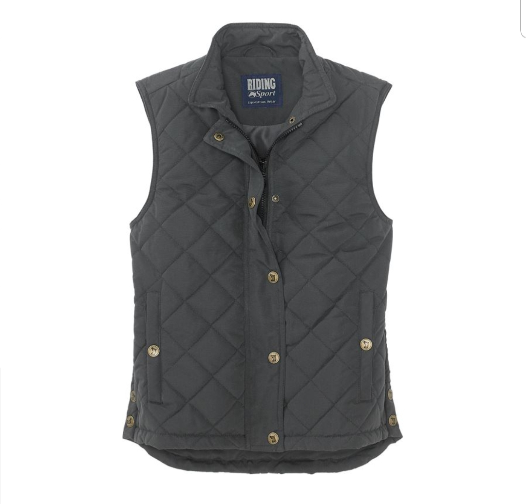 Quilted Vest Grey Harness Museum